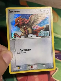 Spearow 61/100 Ex Crystal Guardians Reverse Holo Stamped Pokemon Card 2006 LP - Image 3