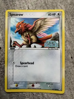 Pokemon Card TCG Spearow Reverse Holo Stamped EX Crystal Guardians 61/100 - NM - Image 1