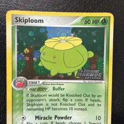Skiploom 49/109 EX Team Rocket Returns Stamped Reverse Holo Pokemon Card LP/MP - Image 2
