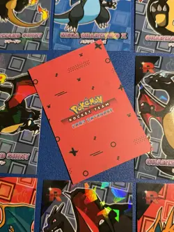 Shiny Charizard FULL SET - Cracked Ice Holo - Team Rocket Database 9 Cards - Image 2