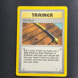 OLD ROD Trainer - Neo Revelation Set 64/64 Common Pokemon Card Lp English - Image 3