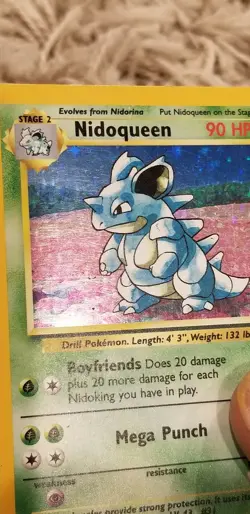 Nidoqueen 7/64 Holo Rare Pokemon card Evolution Near Mint Condition - Image 3
