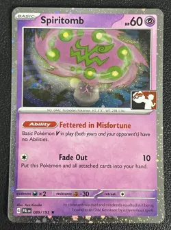 Spiritomb 089/193 Prize Pack Series Cosmos Holo Pokemon TCG Card NM - Image 1