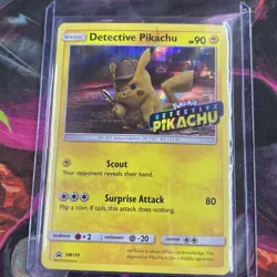 Detective Pikachu - SM170 - Black Star Promo - Pokemon Card - - Image 1