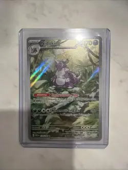 Pokemon TCG Nidoking Scarlet & Violet 151 Illustration Rare Card 174/165 - Image 1