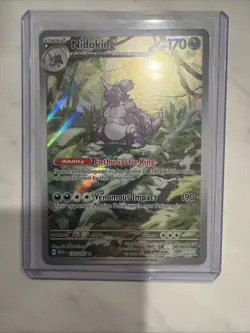 Pokemon TCG Nidoking Scarlet & Violet 151 Illustration Rare Card 174/165 - Image 2