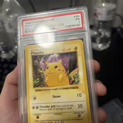 Pikachu Red Cheeks Base Set Shadowless Card 058/102 PSA 1 - Image 3