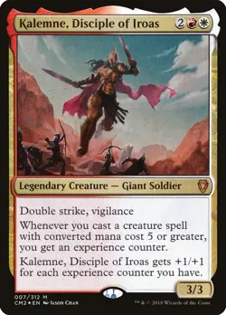 LP - Foil - Kalemne, Disciple of Iroas - 7 - Commander Anthology Volume II - Image 1