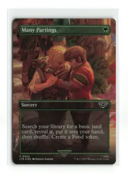 MANY PARTINGS 0445 FOIL LORD OF THE RINGS MTG NM - Image 1