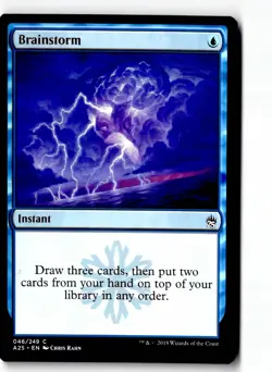 Brainstorm 46 Common Masters 25 Magic: The Gathering Lightly Played - Image 1