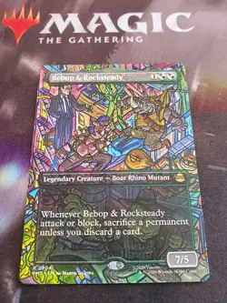 Mtg. Bebop & Rocksteady. Borderless. Teenage Mutant Ninja Turtles. Pack Fresh - Image 1