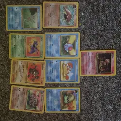 Pokemon TCG x 9 Bundle Fossil Set 1999 Vintage WOTC - Image 1
