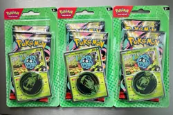 3 POKEMON ASCENDED HEROES 2-Pack Blister Booster Pack Erika's Tangela New Sealed - Image 1