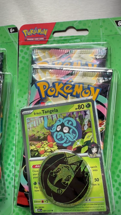 3 POKEMON ASCENDED HEROES 2-Pack Blister Booster Pack Erika's Tangela New Sealed - Image 2