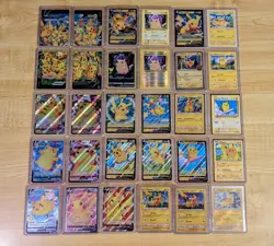 Pokemon TCG Pikachu card lot (30 total) No duplicates - Image 1