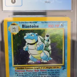 Pokemon TCG Base Set 2 Blastoise 2/130 Holo Rare 2000 CGC 8 Graded Card - Image 3