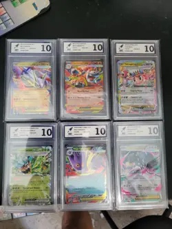 12 x ENGLISH POKEMON CARD BUNDLE - ULTRA RARE/DOUBLE RARE - RKT GRADED - Image 2
