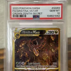 2023 Pokemon SWSH FA/GIRATINA VSTAR Crown Zenith-Secret Rare GG69 PSA 10! - Image 2