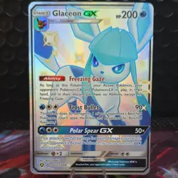 Pokemon Glaceon GX SV55/SV94 Hidden Fates Shiny Vault Full Art Holo 200 HP - Image 1