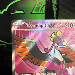 Pokemon Fezandipiti ex 084/064 Sv: Shrouded Fable Ultra Rare Holo 210HP EX - Image 2