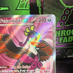 Pokemon Fezandipiti ex 084/064 Sv: Shrouded Fable Ultra Rare Holo 210HP EX - Image 3