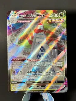 Pokemon TCG Duraludon VMAX Ultra Rare Crown Zenith Card 104/159 - Image 1