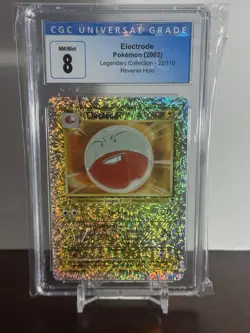 Pokemon 2002 Legendary Collection Reverse Holo Electrode 22/110 Cgc 8 Vintage - Image 1