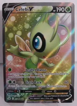 Celebi V 160/198 Full Art Ultra Rare Chilling Reign NM Pokemon - Image 1