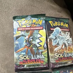 Pokemon Sol y Luna Albor de Guardianes Booster Packs Spanish - Image 2