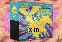 Pokemon TCG Ascended Heroes Elite Trainer Box Lot x10 ETB's NEW US FAST SHIPPING - Image 1