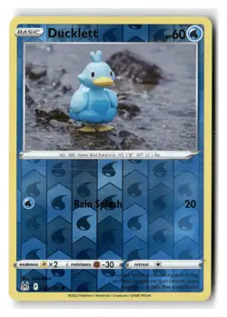 Ducklett 046/196 Common Lost Origin Pokemon Reverse Holo Near Mint - Image 1