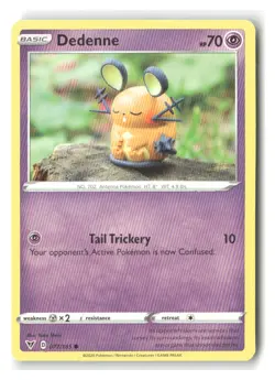 Dedenne 077/185 Yuka Morii Common Vivid Voltage Pokemon Near Mint - Image 1