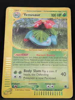Venusaur 030/165 Expedition Base Set Holo Rare Pokemon TCG Nintendo e-reader MP+ - Image 3