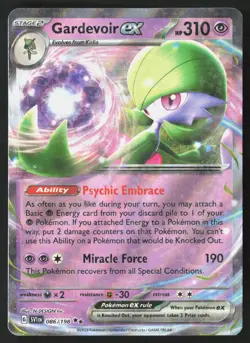 Gardevoir ex 086/198 Double Rare Scarlet & Violet Pokemon Lightly Played - Image 1
