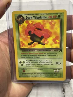 Pokemon TCG Dark Vileplume 30/82 Non Holo Rare Team Rocket Unlimited Vintage LP+ - Image 1