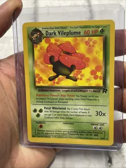 Pokemon TCG Dark Vileplume 30/82 Non Holo Rare Team Rocket Unlimited Vintage LP+ - Image 2