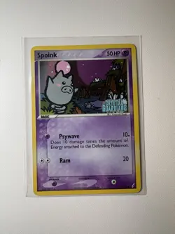 Spoink [ Holo Stamped] #62/100 Basic HP 50 Pokemon TCG EX Crystal Guardians - Image 1