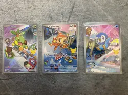 Pokemon Piplup, Chimchar, Turtwig MEP 040, 041, 042 NM First Partner Promo 30th - Image 1