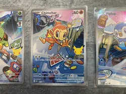Pokemon Piplup, Chimchar, Turtwig MEP 040, 041, 042 NM First Partner Promo 30th - Image 2