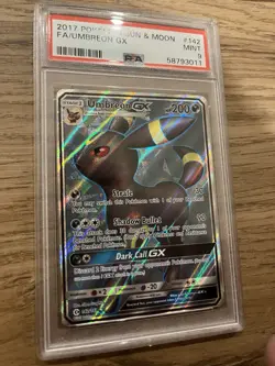 Pokemon Umbreon GX Sun & Moon Full Art #142 PSA 9 Mint - Image 3