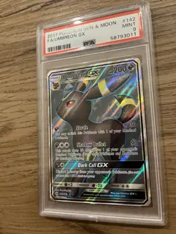 Pokemon Umbreon GX Sun & Moon Full Art #142 PSA 9 Mint - Image 4