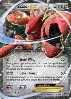 Scizor EX - 76/122 - Breakpoint - Pokemon TCG - Image 1