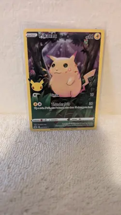 PIKACHU FULL ART HOLO 25 TH ANNIVERSARY EDITION POKEMON MINT - Image 3