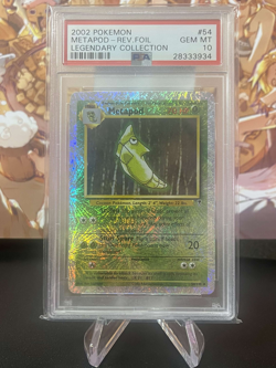 2002 POKEMON LEGENDARY COLLECT. METAPOD REVERSE FOIL 💎PSA 10 GEM MINT💎POP 48 - Image 1