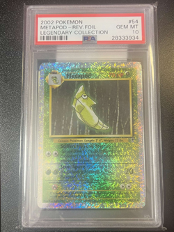 2002 POKEMON LEGENDARY COLLECT. METAPOD REVERSE FOIL 💎PSA 10 GEM MINT💎POP 48 - Image 2