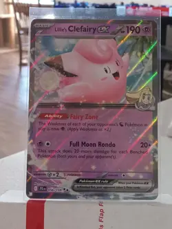 POKEMON JOURNEY TOGETHER LILLIE'S CLEFAIRY EX 056/159 DOUBLE RARE - Image 1