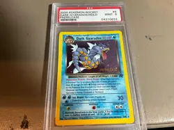 Pokemon Rocket Dark Gyarados Prerelease PSA 9 MINT - Image 1