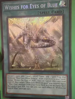 Wishes for Eyes of Blue (Secret Rare) SDWD-EN042 Structure Deck: Blue-Eyes White - Image 1
