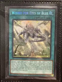Wishes for Eyes of Blue - 1st Edition - SDWD-EN042 - Secret Rare - Sealed - Image 1