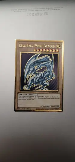 YuGiOh! Blue-Eyes White Dragon | MAGO-EN001 Maximum Gold Rare | 1st Edition | NM - Image 3